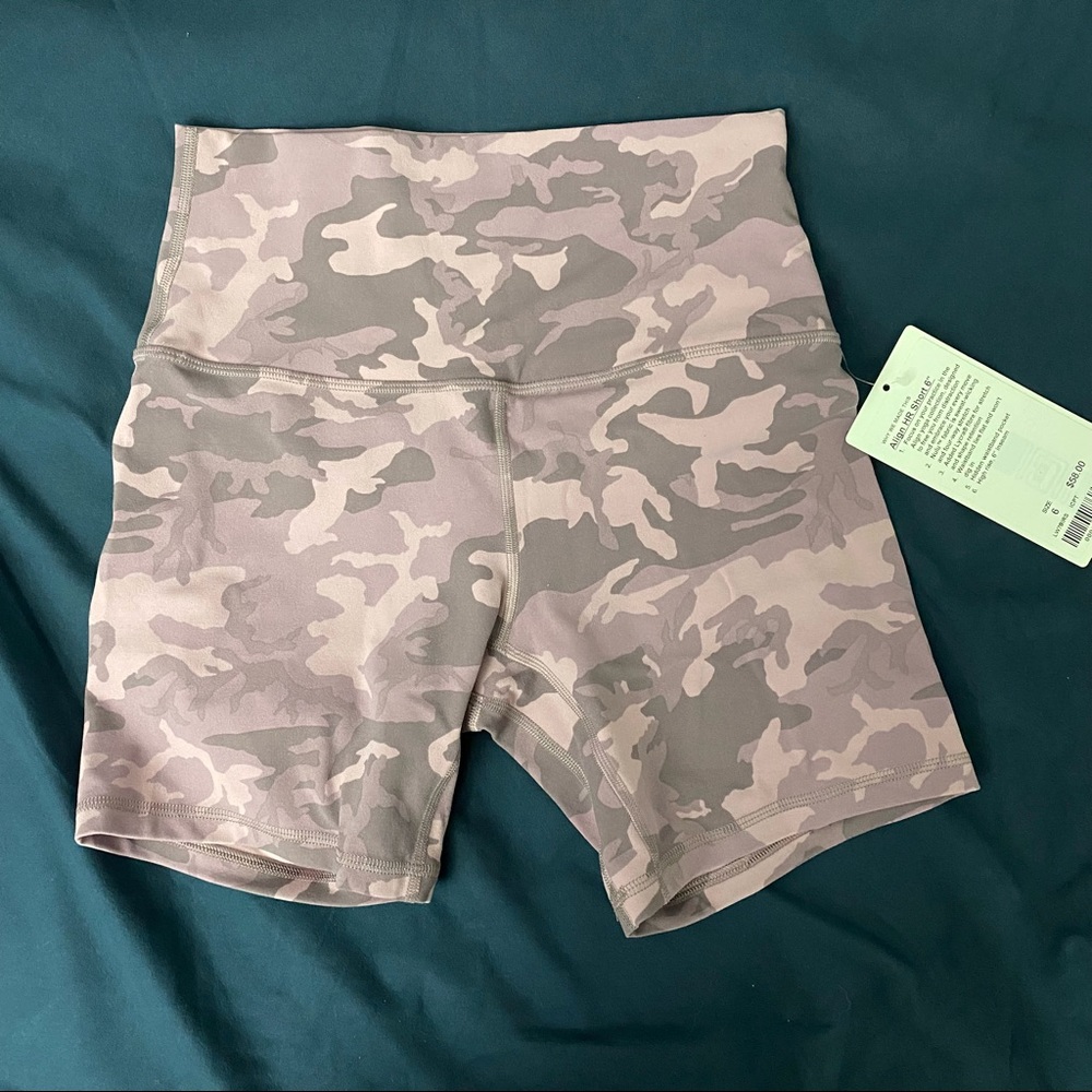 Lululemon Align HR Short 6 Pink Camo